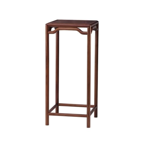 ZZlei2yu-12 Sockel für Skulpturen Pflanzenhalter for das Wohnzimmer im Innenbereich, neues chinesisches Bonsai-Ständerregal aus Walnussholz Sockel von ZZlei2yu-12