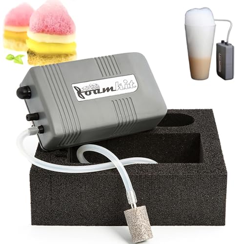 ZZwansuGE Schaumgenerator/Schaummaschine, Molekulare Gourmet-Kochblasenmaschine, KüChen-Kochblasenwerkzeug, Zum Grillen, FüR CocktailgeträNke Und Zur Herstellung Von Geschirrschaum von ZZwansuGE