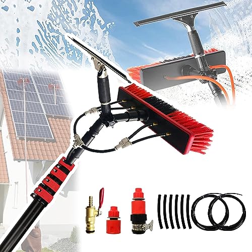 ZZwansuGE Solarpanel-ReinigungsbüRste, Fensterreinigungsset, 4 WasserzufuhrdüSen, Mit 3,6-10,8 m Einziehbarem Teleskop + 35 cm BüRstenkopf + 35 cm Wischer, DachreinigungsgeräT,3.6m ZZwansuGE Solarpanel-ReinigungsbüRste, Fensterreinigungsset, 4 WasserzufuhrdüSen, Mit 3,6-10,8 m Einziehbarem Teleskop + 35 cm BüRstenkopf + 35 cm Wischer, DachreinigungsgeräT,3.6m von ZZwansuGE