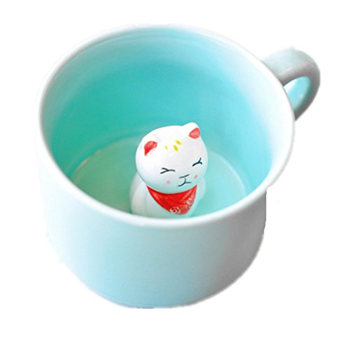 ZaH 300ml 3D Animal Cup Morning Mug, Fortune Cat by ZaH von ZaH