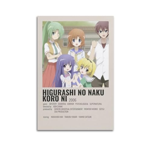 ZaMouss Anime-Poster Higurashi When They Cry Leinwandposter, Wandkunst, Dekoration, Wohnzimmer, Schlafzimmer, Dekoration, Poster, 30 x 45 cm, ungerahmter Stil ZaMouss Anime-Poster Higurashi When They Cry Leinwandposter, Wandkunst, Dekoration, Wohnzimmer, Schlafzimmer, Dekoration, Poster, 30 x 45 cm, ungerahmter Stil von ZaMouss