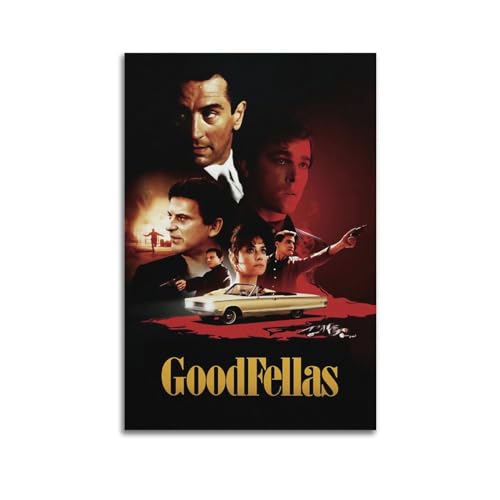ZaMouss Filmposter GoodFellas auf Leinwand, Wandkunst, Dekoration, Wohnzimmer, Schlafzimmer, Dekoration, Poster, 50 x 75 cm, ungerahmter Stil ZaMouss Filmposter GoodFellas auf Leinwand, Wandkunst, Dekoration, Wohnzimmer, Schlafzimmer, Dekoration, Poster, 50 x 75 cm, ungerahmter Stil von ZaMouss