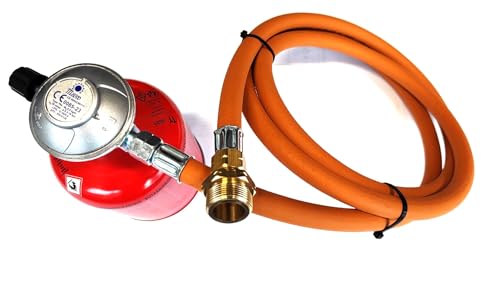 Zatechs ADAPTER 1" - USA auf 7/16" EU - Propan Butan Gasschlauch - Für Grill von USA auf Europäische Kartuschen mit 2 Meter Schlauch und Gasregler Zatechs ADAPTER 1" - USA auf 7/16" EU - Propan Butan Gasschlauch - Für Grill von USA auf Europäische Kartuschen mit 2 Meter Schlauch und Gasregler von ZaTeChS