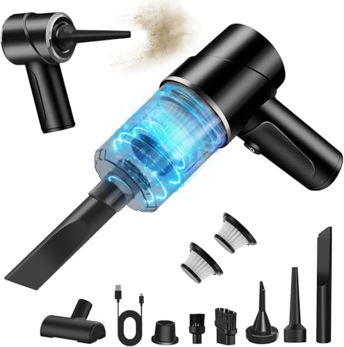 Zabatoco Aktualisierung 2025 Akku Handstaubsauger 12000PA Hand-staubsauger Kabellos Mini Auto-staubsauger 4 in 1 Staubsauger Gebläse&Gebläse Akkusauger Handstaubsauger für Auto,Küche Schwarz Zabatoco Aktualisierung 2025 Akku Handstaubsauger 12000PA Hand-staubsauger Kabellos Mini Auto-staubsauger 4 in 1 Staubsauger Gebläse&Gebläse Akkusauger Handstaubsauger für Auto,Küche Schwarz von Zabatoco