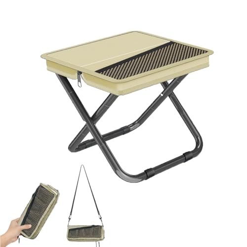 2-in-1 faltbarer Campinghocker und Tragetasche, 117,9 kg Tragkraft, zusammenklappbarer tragbarer Angelhocker/zusammenklappbarer Hocker für Camping, Wandern, Angeln, Gartenarbeit und Strand 2-in-1 faltbarer Campinghocker und Tragetasche, 117,9 kg Tragkraft, zusammenklappbarer tragbarer Angelhocker/zusammenklappbarer Hocker für Camping, Wandern, Angeln, Gartenarbeit und Strand von Zabplox