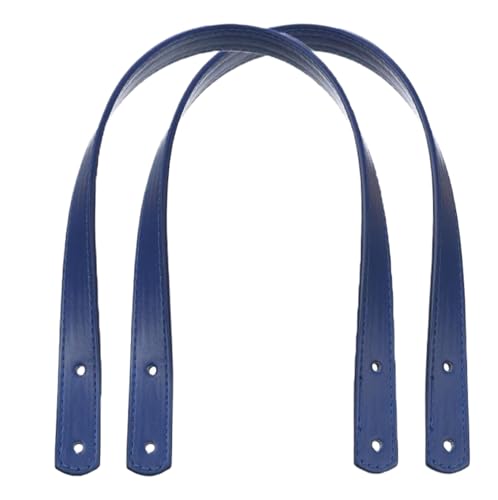2 Stück 45Cm Ledertaschengriff Schultergurt Damen Taschengriffe Handtasche Ersatztaschenzubehör, Blau, Einheitsgröße von ZacLAy