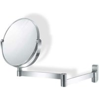 40109 linea Kosmetikspiegel rund, Edelstahl matt, Glas, Plateado, 18cm - Zack von Zack