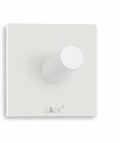 ZACK Edelstahl Handtuchhaken DUPLO Wandhaken Haken weiß 40154 von ZACK