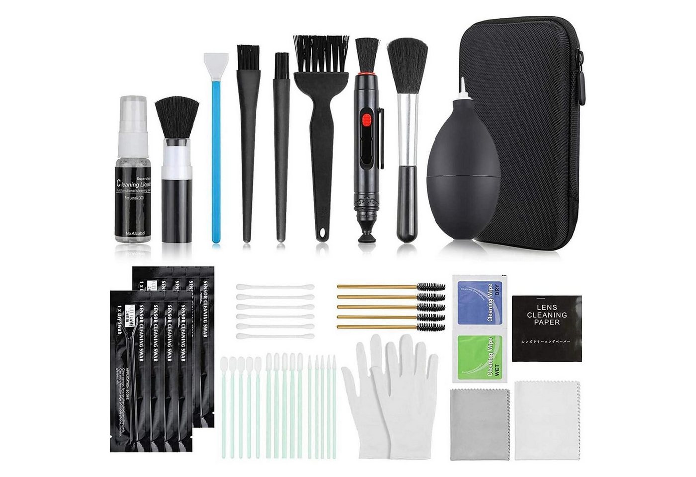 Zacro Reinigungs-Set 18-teiliges Kamera Reinigungsset Objektive Reinigungs-Sets - DSLR von Zacro