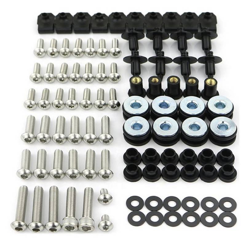 Zaddox Schrauben-Set Edelstahl Verkleidungsschrauben für Yamaha YZF-R6 08-16 Schrauben Karo von Zaddox