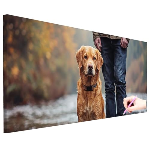 Diamond Painting Erwachsene Groß XXL 100x40cm Diamond Painting Tiere Bilder Bastelset 5D Hund Diamant Kunst Malerei Set DIY Diamant Stickerei Kreuzstich Set für Geschenke für Frauen Herbst Deko O-11 Diamond Painting Erwachsene Groß XXL 100x40cm Diamond Painting Tiere Bilder Bastelset 5D Hund Diamant Kunst Malerei Set DIY Diamant Stickerei Kreuzstich Set für Geschenke für Frauen Herbst Deko O-11 von ZaeMynnu