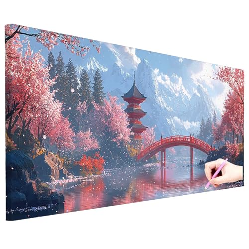 Diamond Painting Landschaft Diamond Painting Groß 130x50cm Basteln Erwachsene 5D Full Drill Diamant Kunst Malerei Japan Bilder DIY Diamant Stickerei Strass Kreuzstich Set Herbstdeko Geschenke N-61 Diamond Painting Landschaft Diamond Painting Groß 130x50cm Basteln Erwachsene 5D Full Drill Diamant Kunst Malerei Japan Bilder DIY Diamant Stickerei Strass Kreuzstich Set Herbstdeko Geschenke N-61 von ZaeMynnu