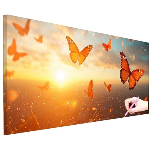 Diamond Painting Schmetterling Diamond Painting Groß 130x50cm Basteln Erwachsene Full Drill Diamant Kunst Malerei Sonnenuntergang Bilder DIY Diamant Stickerei Strass Kreuzstich Set für Herbstdeko N-91 Diamond Painting Schmetterling Diamond Painting Groß 130x50cm Basteln Erwachsene Full Drill Diamant Kunst Malerei Sonnenuntergang Bilder DIY Diamant Stickerei Strass Kreuzstich Set für Herbstdeko N-91 von ZaeMynnu
