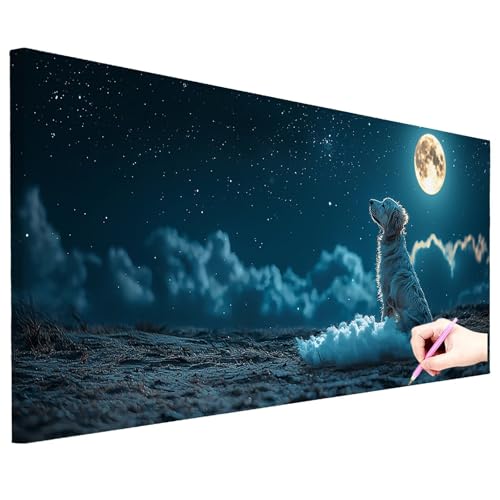 Diamond Painting XXL 100x40cm Diamant Painting Bilder Hund DIY Set Erwachsene 5D Mond Diamond Art Kreativ Set für Erwachsene Diamant Malerei Strass Kreuzstich Deko Wohnzimmer Geschenke für Frauen N-63 Diamond Painting XXL 100x40cm Diamant Painting Bilder Hund DIY Set Erwachsene 5D Mond Diamond Art Kreativ Set für Erwachsene Diamant Malerei Strass Kreuzstich Deko Wohnzimmer Geschenke für Frauen N-63 von ZaeMynnu