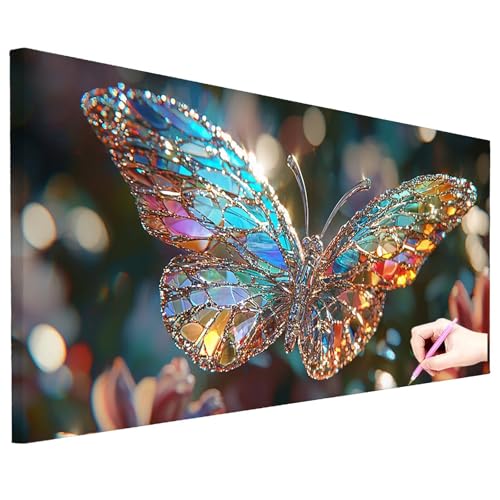 Diamond Painting XXL 130x50cm Diamant Painting Bilder Schmetterling DIY Set Erwachsene 5D Fantasy Diamond Art Kreativ Set für Erwachsene Diamant Malerei Strass Kreuzstich Geschenke für Frauen N-69 Diamond Painting XXL 130x50cm Diamant Painting Bilder Schmetterling DIY Set Erwachsene 5D Fantasy Diamond Art Kreativ Set für Erwachsene Diamant Malerei Strass Kreuzstich Geschenke für Frauen N-69 von ZaeMynnu