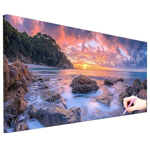 Diamond Painting XXL 200x80cm Diamant Painting Bilder Landschaft Set Erwachsene Meer Diamond Art Kreativ Set für Erwachsene Diamant Malerei Strass Kreuzstich Deko Wohnzimmer Geschenke für Frauen N-99 Diamond Painting XXL 200x80cm Diamant Painting Bilder Landschaft Set Erwachsene Meer Diamond Art Kreativ Set für Erwachsene Diamant Malerei Strass Kreuzstich Deko Wohnzimmer Geschenke für Frauen N-99 von ZaeMynnu