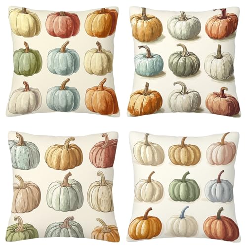 Kissenbezug 40x40 4er Set Kissenbezug Weiß Deko Kissen Kürbis Kissenbezüge Zierkissen Deko Wohnzimmer Sofa Kissen Kissenhüllen Samt Dekokissen Kissenhülle für Weihnachtsdeko Geschenke für Frauen A-20 Kissenbezug 40x40 4er Set Kissenbezug Weiß Deko Kissen Kürbis Kissenbezüge Zierkissen Deko Wohnzimmer Sofa Kissen Kissenhüllen Samt Dekokissen Kissenhülle für Weihnachtsdeko Geschenke für Frauen A-20 von ZaeMynnu