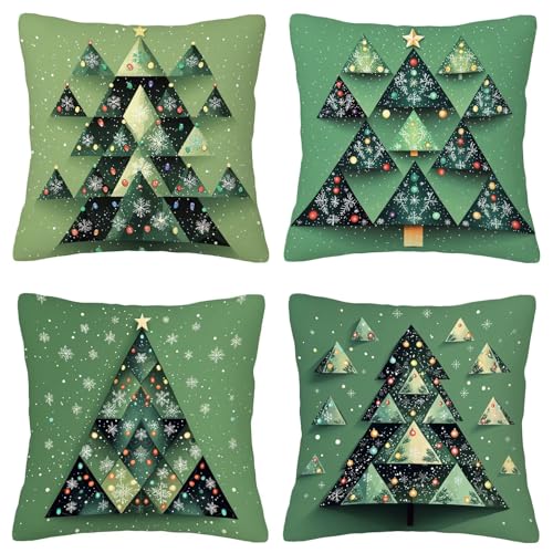 Kissenbezug 45x45 4er Set Kissenbezug Grün Deko Kissen Baum Kissenbezüge Zierkissen Deko Wohnzimmer Sofa Kissen Kissenhüllen Samt Dekokissen Kissenhülle für Weihnachtsdeko Geschenke für Frauen A-06 Kissenbezug 45x45 4er Set Kissenbezug Grün Deko Kissen Baum Kissenbezüge Zierkissen Deko Wohnzimmer Sofa Kissen Kissenhüllen Samt Dekokissen Kissenhülle für Weihnachtsdeko Geschenke für Frauen A-06 von ZaeMynnu
