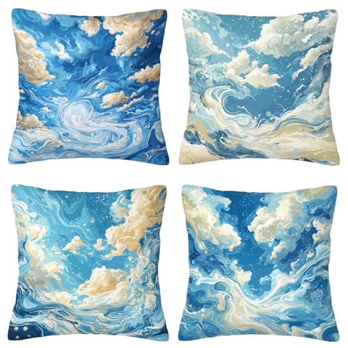 Kissenbezug 50x50 4er Set Kissenbezug Abstrakt Deko Kissen Meer Kissenbezüge Zierkissen Deko Wohnzimmer Sofa Kissen Kissenhüllen Samt Dekokissen Kissenhülle Weihnachtsdeko Geschenke für Frauen A-22 Kissenbezug 50x50 4er Set Kissenbezug Abstrakt Deko Kissen Meer Kissenbezüge Zierkissen Deko Wohnzimmer Sofa Kissen Kissenhüllen Samt Dekokissen Kissenhülle Weihnachtsdeko Geschenke für Frauen A-22 von ZaeMynnu