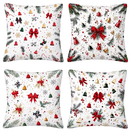 Kissenbezug 55x55 4er Set Kissenbezug Weiß Deko Kissen Anlage Kissenbezüge Zierkissen Deko Wohnzimmer Sofa Kissen Kissenhüllen Samt Dekokissen Kissenhülle für Weihnachtsdeko Geschenke für Frauen E-80 Kissenbezug 55x55 4er Set Kissenbezug Weiß Deko Kissen Anlage Kissenbezüge Zierkissen Deko Wohnzimmer Sofa Kissen Kissenhüllen Samt Dekokissen Kissenhülle für Weihnachtsdeko Geschenke für Frauen E-80 von ZaeMynnu