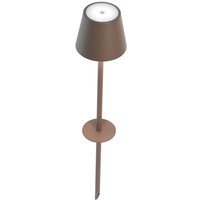 Zafferano AiLati Poldina Picchetto Pro LED Akku-Spießleuchte Corten von Zafferano AiLati