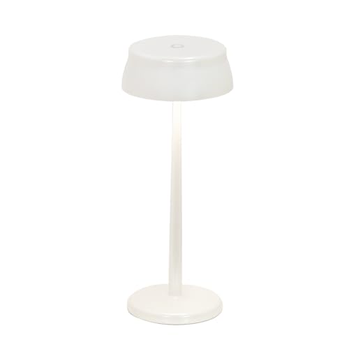 Zafferano, Sister Light Wi-Fi Lampe, Wiederaufladbare und Kabellose Tischlampe mit Fernbedienung, Geeignet für den Innen- und Außenbereich, Stufendimmer, 2200-4000 K, Höhe 32,8 cm, Farbe Perlweiß Zafferano, Sister Light Wi-Fi Lampe, Wiederaufladbare und Kabellose Tischlampe mit Fernbedienung, Geeignet für den Innen- und Außenbereich, Stufendimmer, 2200-4000 K, Höhe 32,8 cm, Farbe Perlweiß von Zafferano