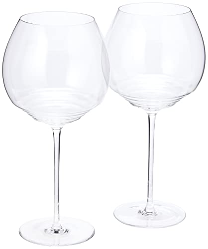 Zafferano Esperienze - Edles Weinglas für reife & hochwertige Rotweine, Weinproben-Set aus Kristallglas, Mundgeblasen von Glasbläsermeistern, Handgefertigt, cl 113 h 260mm d 120mm - Set 2 Stück von Zafferano