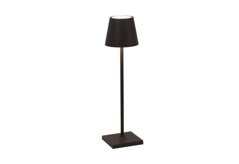 Zafferano LED Tischleuchte POLDINA MICRO MATT DARK GREY anthrazit Ø7x28cm von Zafferano