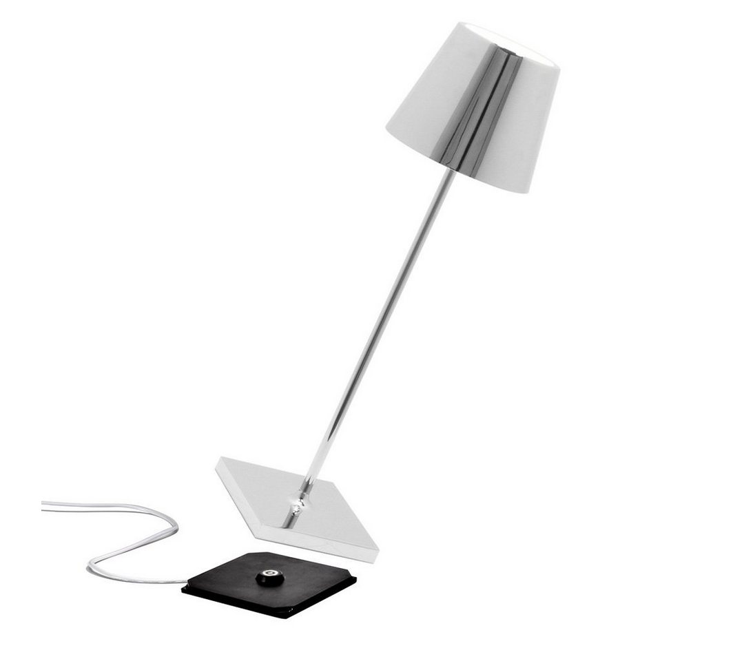 Zafferano LED Tischleuchte Poldina Pro - Kabellose, Dimmbare LED-Tischlampe aus Aluminium von Zafferano