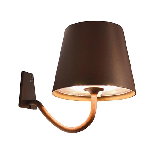 Zafferano LED Wandleuchte Poldina Corten, wiederaufladbar und dimmbar von Zafferano