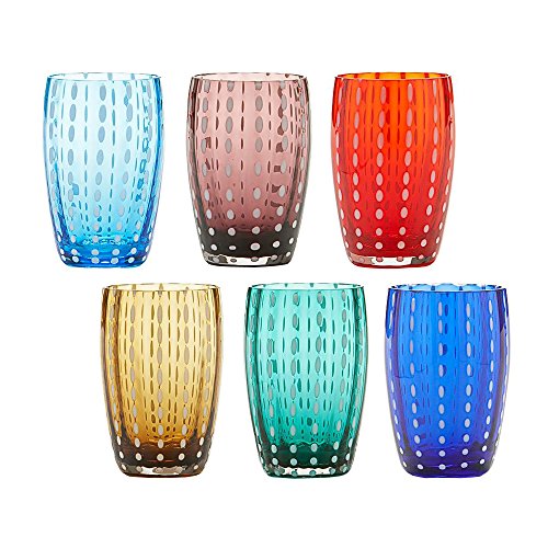 Zafferano - Perle Set 6 brille tumbler MIX von Zafferano