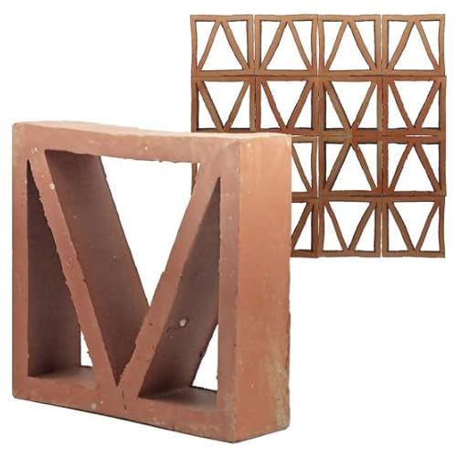 1 Stück Terracotta Breezeblock - Formziegel mit Ornament von Zagora