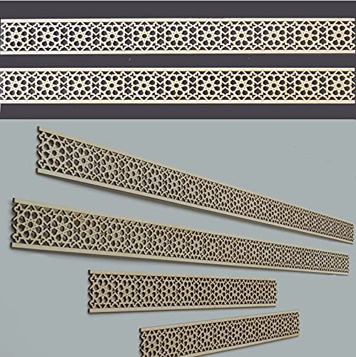 Zagora Dekorpaneele mit Ornament Bordüre Orient - 100x5 cm / 4er Pack von Zagora