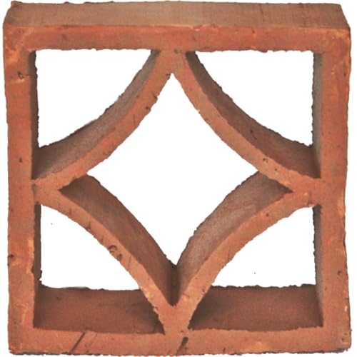 Terracotta Breezeblocks - Formziegel mit Ornament (Formziegel, Raute, 1, BE) von Zagora