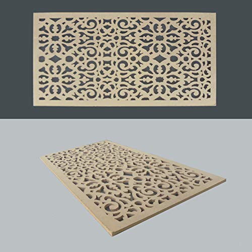 Zagora Dekorpaneele mit Ornament Blütenkreuz - 10mm MDF - 100x50cm von Zagora