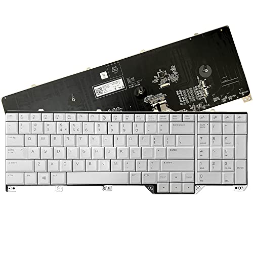 Zahara Italienische Tastatur für Dell Alienware 17 R5 Area 51M 07NF7F RGB PK132F11B01 NSK-EYBB (weiß) von Zahara