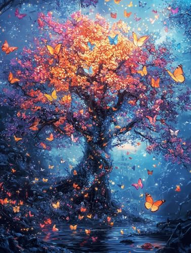 Diamond Painting Baum, DIY Anlage Diamond Painting Eckige Steine Set Erwachsene, 5D Kreuzstich Stickerei Diamant Malerei, Mosaikherstellung Basteln Erwachsene Bilder, Zur Haus Wanddeko 30x40cm G-20 Diamond Painting Baum, DIY Anlage Diamond Painting Eckige Steine Set Erwachsene, 5D Kreuzstich Stickerei Diamant Malerei, Mosaikherstellung Basteln Erwachsene Bilder, Zur Haus Wanddeko 30x40cm G-20 von Zahnngxp