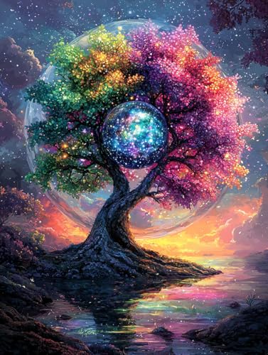 Diamond Painting Baum, DIY Traum Diamond Painting Eckige Steine Set Erwachsene, 5D Kreuzstich Stickerei Diamant Malerei, Mosaikherstellung Basteln Erwachsene Bilder, Zur Haus Wanddeko 40x50cm H-80 Diamond Painting Baum, DIY Traum Diamond Painting Eckige Steine Set Erwachsene, 5D Kreuzstich Stickerei Diamant Malerei, Mosaikherstellung Basteln Erwachsene Bilder, Zur Haus Wanddeko 40x50cm H-80 von Zahnngxp
