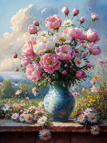 Diamond Painting Blume, DIY Anlage Diamond Painting Eckige Steine Set Erwachsene, 5D Kreuzstich Stickerei Diamant Malerei, Mosaikherstellung Basteln Erwachsene Bilder, Zur Haus Wanddeko 50x70cm J-94 Diamond Painting Blume, DIY Anlage Diamond Painting Eckige Steine Set Erwachsene, 5D Kreuzstich Stickerei Diamant Malerei, Mosaikherstellung Basteln Erwachsene Bilder, Zur Haus Wanddeko 50x70cm J-94 von Zahnngxp