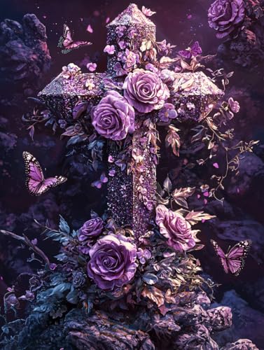 Diamond Painting Blume, DIY Schmetterling Diamond Painting Eckige Steine Set Erwachsene, 5D Kreuzstich Stickerei Diamant Malerei, Mosaikherstellung Basteln Erwachsene Bilder Haus Wanddeko 60x80cm G-68 Diamond Painting Blume, DIY Schmetterling Diamond Painting Eckige Steine Set Erwachsene, 5D Kreuzstich Stickerei Diamant Malerei, Mosaikherstellung Basteln Erwachsene Bilder Haus Wanddeko 60x80cm G-68 von Zahnngxp