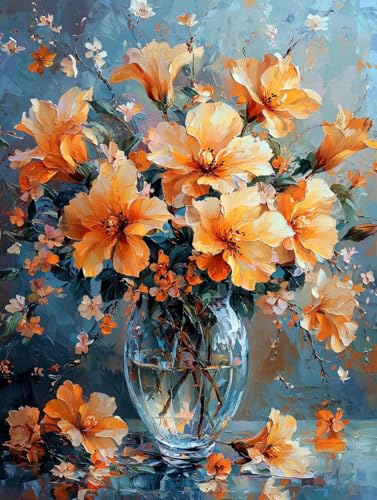 Diamond Painting Eckige Steine Blume 30x40cm, 5D Anlage Diamant Painting Bilder Erwachsene Set, DIY Kreuzstich Stickerei Mosaikherstellung Bastelset Erwachsene, Zur Weihnachten Deko Wand Geschenk G-21 Diamond Painting Eckige Steine Blume 30x40cm, 5D Anlage Diamant Painting Bilder Erwachsene Set, DIY Kreuzstich Stickerei Mosaikherstellung Bastelset Erwachsene, Zur Weihnachten Deko Wand Geschenk G-21 von Zahnngxp