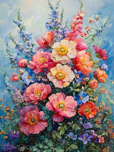 Diamond Painting Eckige Steine Blume 50x70cm, 5D Anlage Diamant Painting Bilder Erwachsene Set, DIY Kreuzstich Stickerei Mosaikherstellung Bastelset Erwachsene, Zur Weihnachten Deko Wand Geschenk J-97 Diamond Painting Eckige Steine Blume 50x70cm, 5D Anlage Diamant Painting Bilder Erwachsene Set, DIY Kreuzstich Stickerei Mosaikherstellung Bastelset Erwachsene, Zur Weihnachten Deko Wand Geschenk J-97 von Zahnngxp