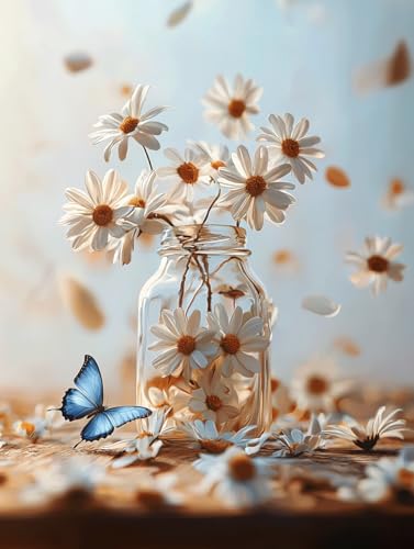 Diamond Painting Eckige Steine Blume 60x80cm, 5D Schmetterling Diamant Painting Bilder Erwachsene Set, DIY Kreuzstich Stickerei Mosaikherstellung Bastelset Erwachsene, Zur Weihnachten Deko Wand G-65 Diamond Painting Eckige Steine Blume 60x80cm, 5D Schmetterling Diamant Painting Bilder Erwachsene Set, DIY Kreuzstich Stickerei Mosaikherstellung Bastelset Erwachsene, Zur Weihnachten Deko Wand G-65 von Zahnngxp