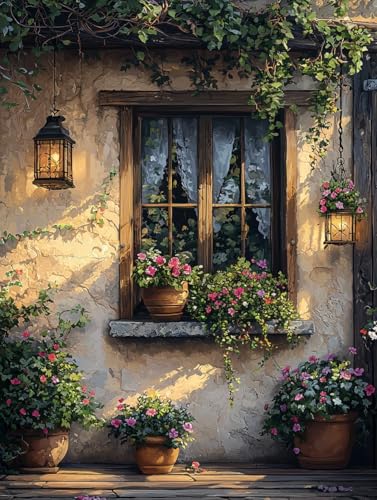 Diamond Painting Eckige Steine Fenster 60x80cm, 5D Blume Diamant Painting Bilder Erwachsene Set, DIY Kreuzstich Stickerei Mosaikherstellung Bastelset Erwachsene, Zur Weihnachten Deko Geschenk G-05 Diamond Painting Eckige Steine Fenster 60x80cm, 5D Blume Diamant Painting Bilder Erwachsene Set, DIY Kreuzstich Stickerei Mosaikherstellung Bastelset Erwachsene, Zur Weihnachten Deko Geschenk G-05 von Zahnngxp