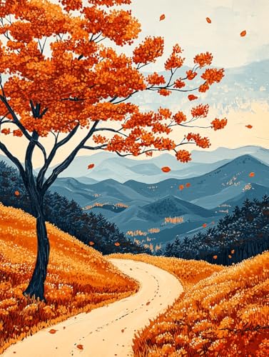 Diamond Painting Eckige Steine Herbst 50x70cm, 5D Landschaft Diamant Painting Bilder Erwachsene Set, DIY Kreuzstich Stickerei Mosaikherstellung Bastelset Erwachsene, Zur Weihnachten Deko Wand H-05 Diamond Painting Eckige Steine Herbst 50x70cm, 5D Landschaft Diamant Painting Bilder Erwachsene Set, DIY Kreuzstich Stickerei Mosaikherstellung Bastelset Erwachsene, Zur Weihnachten Deko Wand H-05 von Zahnngxp