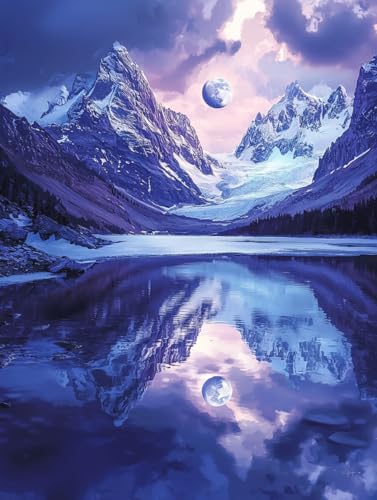 Diamond Painting Eckige Steine Landschaft 30x40cm, 5D Schneeberg Diamant Painting Bilder Erwachsene Set, DIY Kreuzstich Stickerei Mosaikherstellung Bastelset Erwachsene, Zur Weihnachten Deko Wand F-15 Diamond Painting Eckige Steine Landschaft 30x40cm, 5D Schneeberg Diamant Painting Bilder Erwachsene Set, DIY Kreuzstich Stickerei Mosaikherstellung Bastelset Erwachsene, Zur Weihnachten Deko Wand F-15 von Zahnngxp