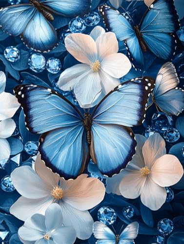 Diamond Painting Eckige Steine Schmetterling 60x80cm, 5D Blume Diamant Painting Bilder Erwachsene Set, DIY Kreuzstich Stickerei Mosaikherstellung Bastelset Erwachsene, Zur Weihnachten Deko Wand H-91 Diamond Painting Eckige Steine Schmetterling 60x80cm, 5D Blume Diamant Painting Bilder Erwachsene Set, DIY Kreuzstich Stickerei Mosaikherstellung Bastelset Erwachsene, Zur Weihnachten Deko Wand H-91 von Zahnngxp