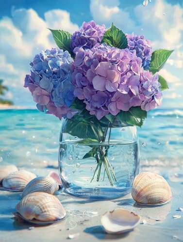 Diamond Painting Eckige Steine Strand 50x70cm, 5D Blume Diamant Painting Bilder Erwachsene Set, DIY Kreuzstich Stickerei Mosaikherstellung Bastelset Erwachsene, Zur Weihnachten Deko Wand Geschenk H-53 Diamond Painting Eckige Steine Strand 50x70cm, 5D Blume Diamant Painting Bilder Erwachsene Set, DIY Kreuzstich Stickerei Mosaikherstellung Bastelset Erwachsene, Zur Weihnachten Deko Wand Geschenk H-53 von Zahnngxp