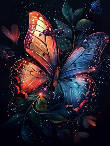 Diamond Painting Schmetterling, DIY Tier Diamond Painting Eckige Steine Set Erwachsene, 5D Kreuzstich Stickerei Diamant Malerei, Mosaikherstellung Basteln Erwachsene Bilder, Haus Wanddeko 60x80cm H-54 Diamond Painting Schmetterling, DIY Tier Diamond Painting Eckige Steine Set Erwachsene, 5D Kreuzstich Stickerei Diamant Malerei, Mosaikherstellung Basteln Erwachsene Bilder, Haus Wanddeko 60x80cm H-54 von Zahnngxp