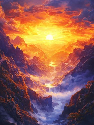 Diamond Painting Sonnenuntergang, Landschaft Diamond Painting Eckige Steine Set Erwachsene, 5D Kreuzstich Stickerei Diamant Malerei, Mosaikherstellung Basteln Erwachsene Bilder Wanddeko 40x50cm H-20 Diamond Painting Sonnenuntergang, Landschaft Diamond Painting Eckige Steine Set Erwachsene, 5D Kreuzstich Stickerei Diamant Malerei, Mosaikherstellung Basteln Erwachsene Bilder Wanddeko 40x50cm H-20 von Zahnngxp